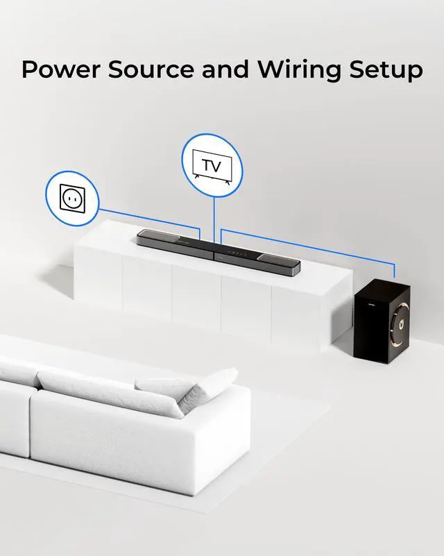 Alt view image 8 of 8 - ULTIMEA Skywave F30 3.1.2 Bluetooth Sound Bar Speaker - 360 W RMS