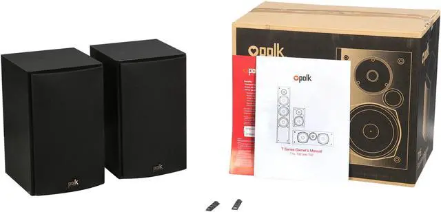 Alt view image 6 of 6 - Polk Audio T15 Home Theater and Music Bookshelf Speaker (Black/Pair)