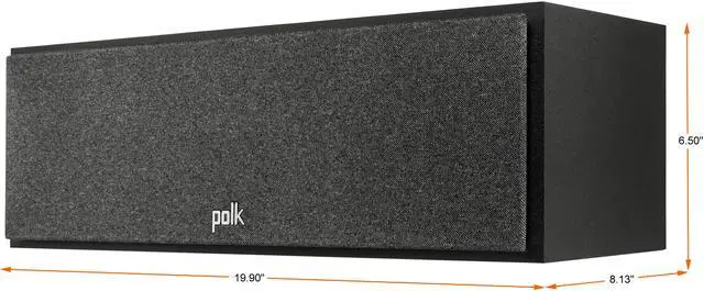 Alt view image 5 of 11 - Polk Monitor XT30 High-Resolution Center Channel Speaker - Black