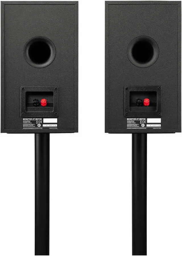 Alt view image 10 of 10 - Polk Audio Monitor XT20 High-Resolution Large Bookshelf Speaker Pair - Black