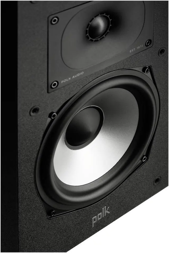 Alt view image 8 of 10 - Polk Audio Monitor XT20 High-Resolution Large Bookshelf Speaker Pair - Black