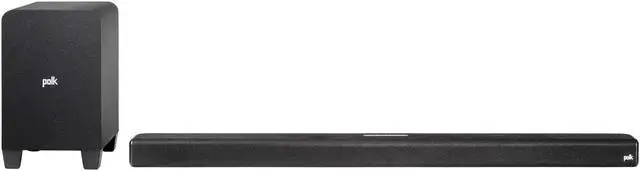 Main image of Polk Audio - Signa S4 Ultra-Slim TV Sound Bar with Wireless Subwoofer, Dolby Atmos 3D Surround Sound, Works with 8K, 4K & HD TVs - Black