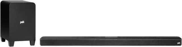 Alt view image 8 of 10 - Polk Audio - Signa S4 Ultra-Slim TV Sound Bar with Wireless Subwoofer, Dolby Atmos 3D Surround Sound, Works with 8K, 4K & HD TVs - Black