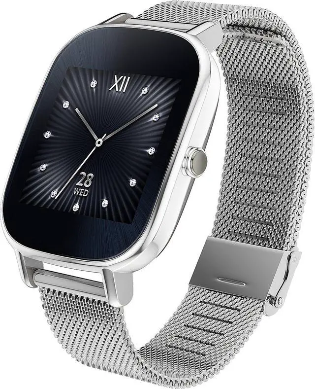Main image of ASUS WI502Q-SM-SR ZenWatch 2 Android Wear Smartwatch - Metal Strap Metal Silver