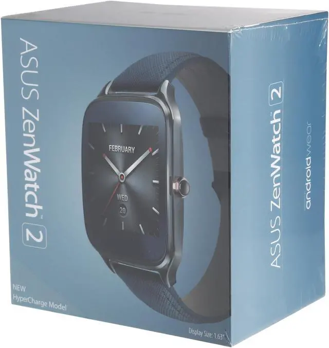 Alt view image 9 of 9 - ASUS ZenWatch 2 Android Wear Smartwatch with Quick Charge & Silver Case, Brown Rubber Band (WI501Q-SR-BW-Q) US Warranty