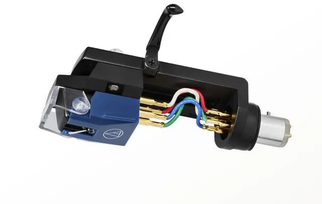 Main image of Audio Technica AT-VM520xEB/H Dual Moving Magnet Headshell/Cartridge Combo Kit with Bonded Elliptical Stylus Blue