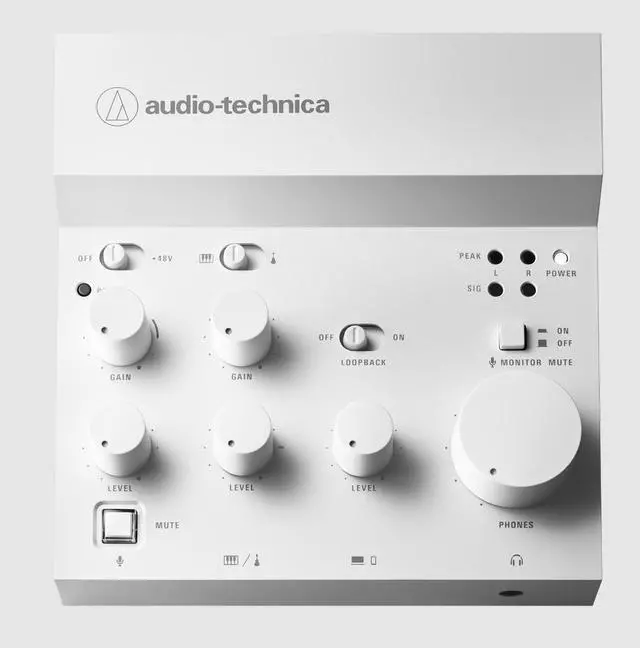 Main image of Audio Technica AT-UMX3WH Live Streaming USB Audio Mixer Interface , White