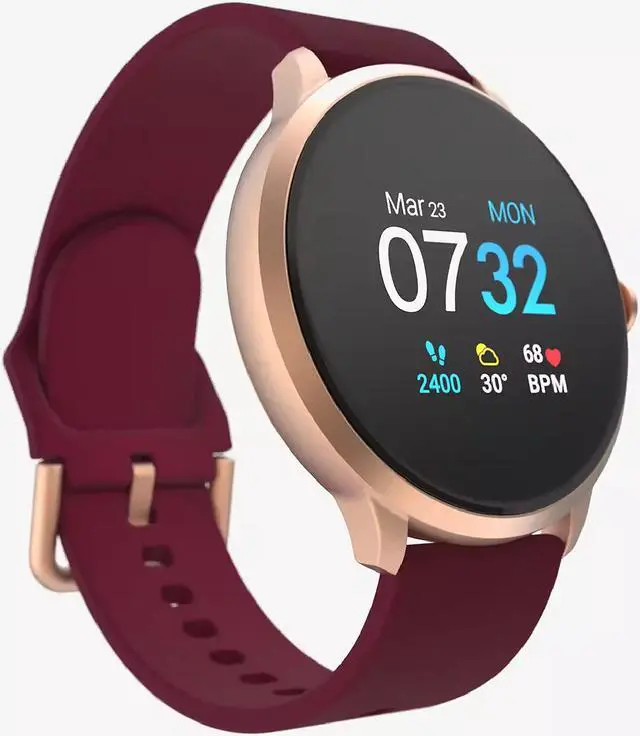 Main image of iTouch Sport 3 Smartwatch - 45mm - Rose Gold / Merlot Strap 500015R-C10