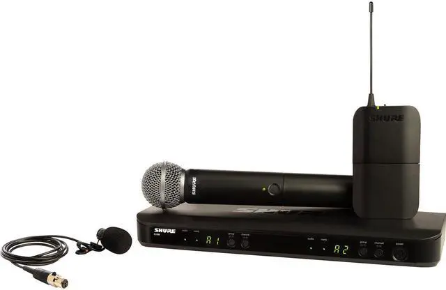 Main image of Shure BLX1288/W85-H10 Wireless Combo System with SM58 Handheld and WL185 Lavalier