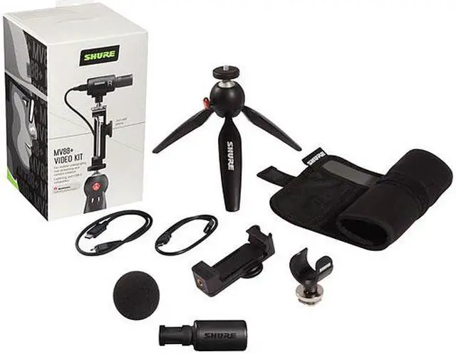 Alt view image 20 of 20 - Shure - MV88+ Video Kit Digital Condenser Stereo Microphone for portable audio & video recording
