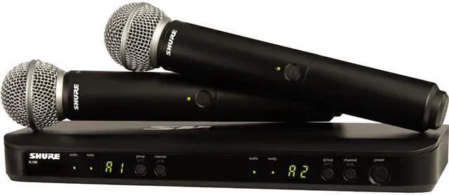Main image of Shure BLX288/SM58-H10 Wireless Dual Vocal System with Two SM58, Frequency Band Version: H10, Power Supply Included