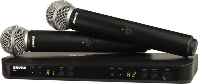 Main image of Shure BLX288/SM58-J11 Wireless Dual Vocal System with Two SM58, Frequency Band Version: J11, Power Supply Included