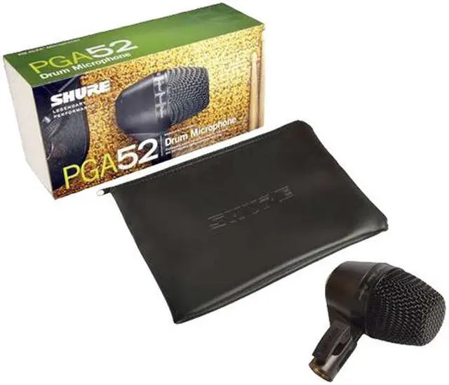 Alt view image 2 of 2 - Shure PGA52 Dynamic Kick-Drum Mic Less Cable