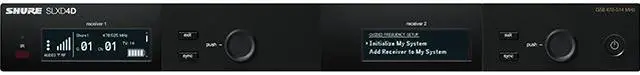 Main image of Shure SLXD4D=-G58 Dual Channel Receiver, Frequency Version: G58