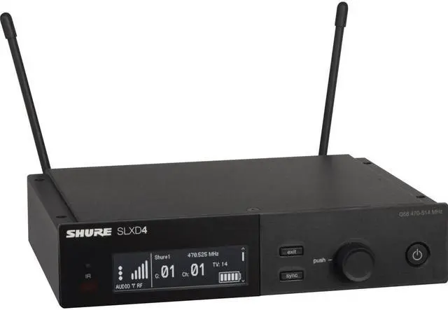 Alt view image 3 of 6 - Shure SLXD14/SM35-J52 Wireless System with SLXD1 Bodypack Transmitter and SM35 Headset Mic, Frequency Band Version: J52