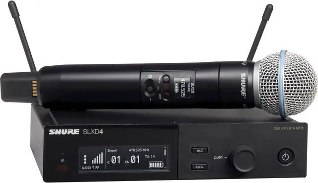 Main image of Shure SLXD24/B58-G58 Wireless System with Beta 58A Handheld Transmitter, Frequency Band Version: G58