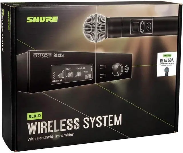 Alt view image 3 of 3 - Shure SLXD24/B58-G58 Wireless System with Beta 58A Handheld Transmitter, Frequency Band Version: G58