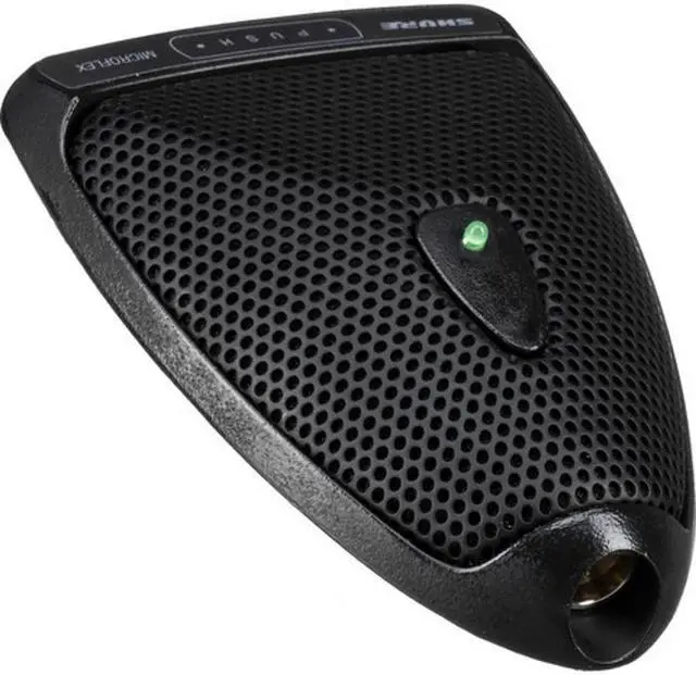 Alt view image 2 of 4 - Shure MX393/C Microflex Cardioid Black Boundary Condenser Microphone for Installs (XLR Connector)