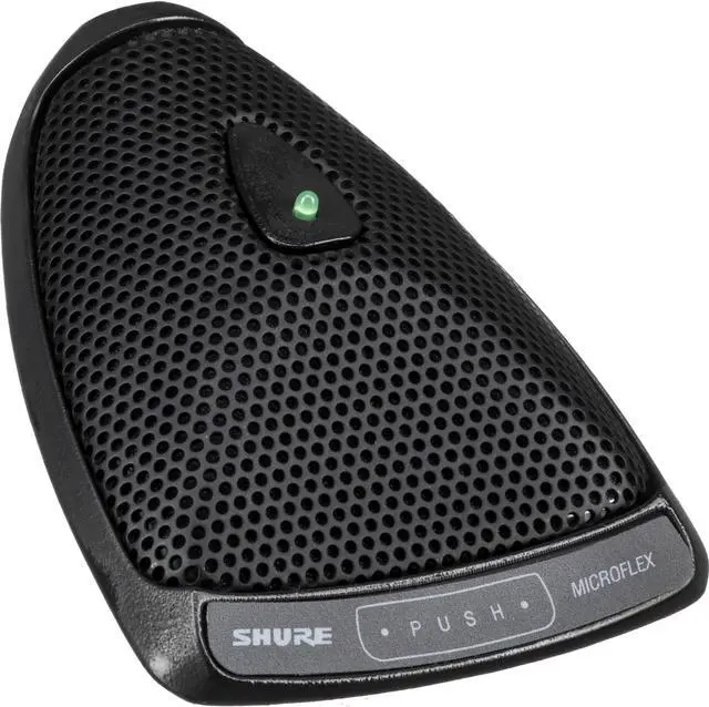 Main image of Shure MX393/C Microflex Cardioid Black Boundary Condenser Microphone for Installs (XLR Connector)