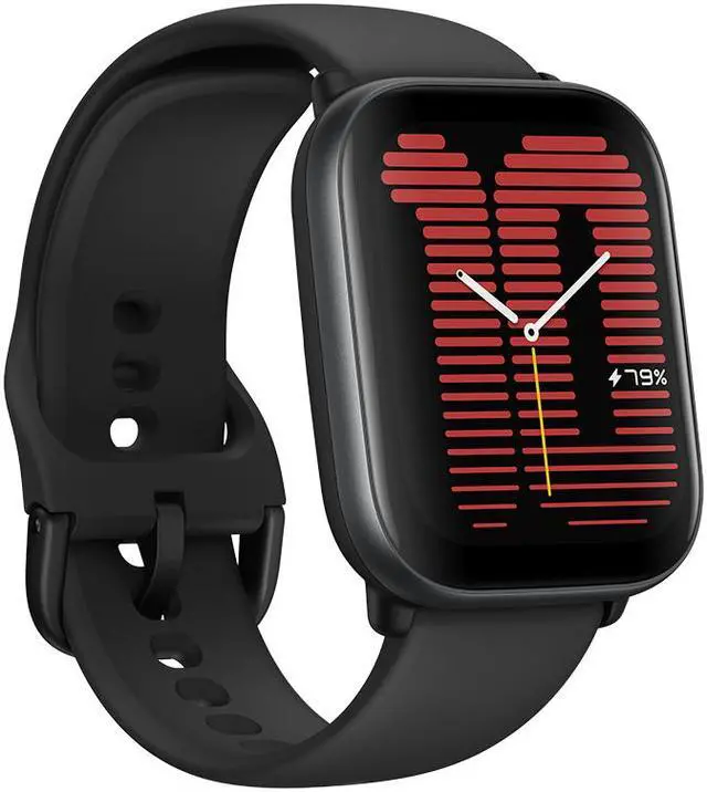 Alt view image 3 of 6 - Amazfit Active Smart Watch, 42mm - Midnight Black