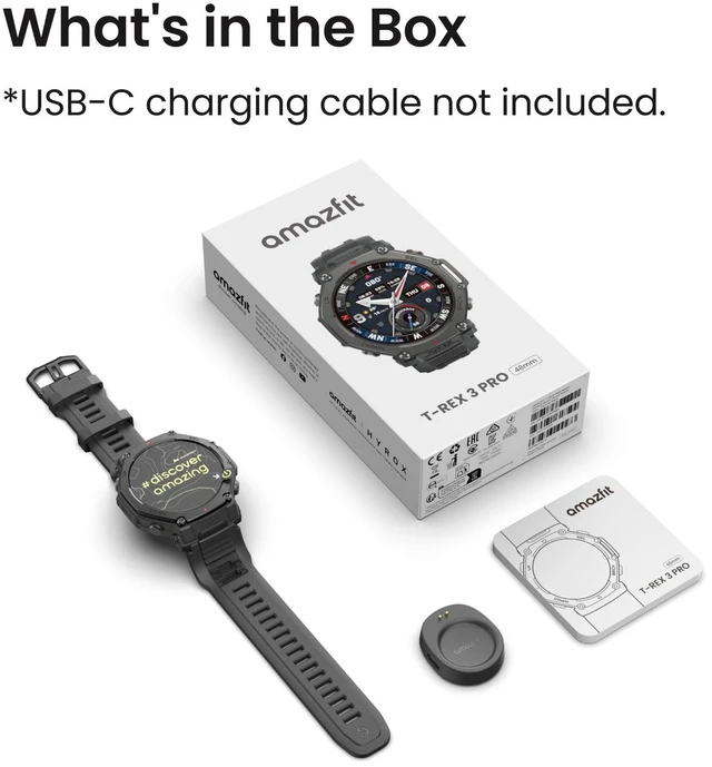 Alt view image 2 of 5 - Amazfit T-Rex 3 Pro - Black Gold