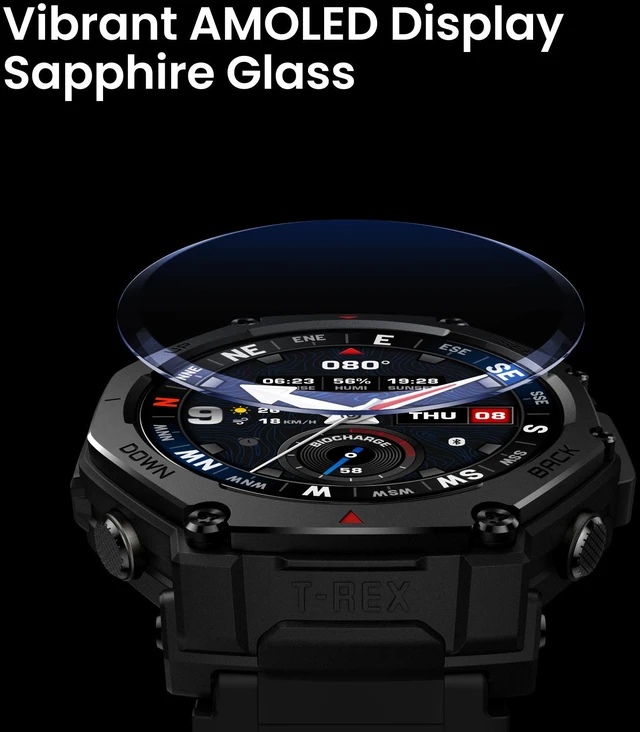 Alt view image 3 of 5 - Amazfit T-Rex 3 Pro - Black Gold