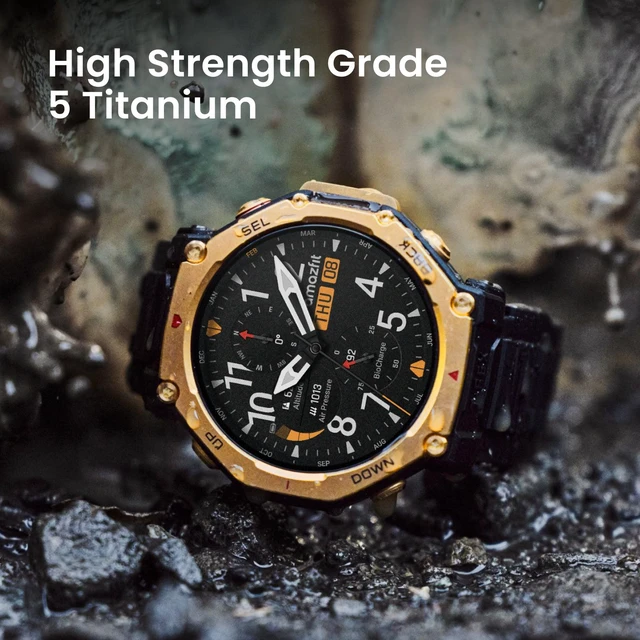 Alt view image 4 of 5 - Amazfit T-Rex 3 Pro - Black Gold