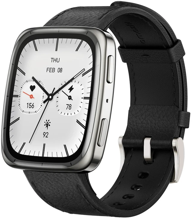Main image of Amazfit Active 2 Square Black Leather - W2440GL3N