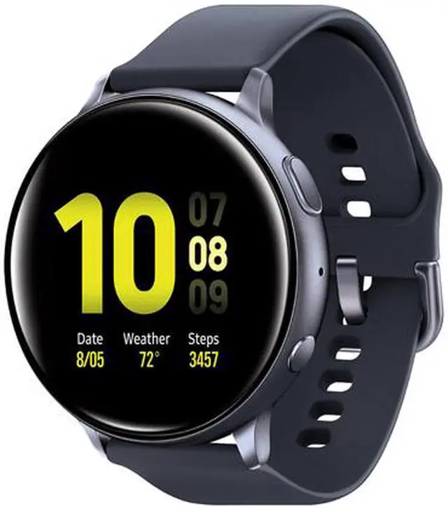 Alt view image 2 of 5 - Samsung Galaxy Watch Active 2 Aluminum - 40mm / Black Aqua Black
