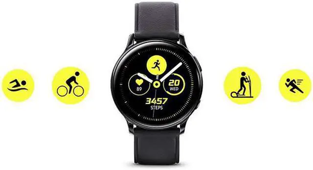 Alt view image 8 of 13 - Samsung Galaxy Watch Active 2 (40mm, GPS, Bluetooth) Smart Watch with Advanced Health Monitoring, Fitness Tracking, and Long Lasting Battery - Pink Gold