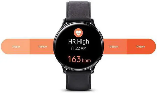 Alt view image 9 of 13 - Samsung Galaxy Watch Active 2 (40mm, GPS, Bluetooth) Smart Watch with Advanced Health Monitoring, Fitness Tracking, and Long Lasting Battery - Pink Gold