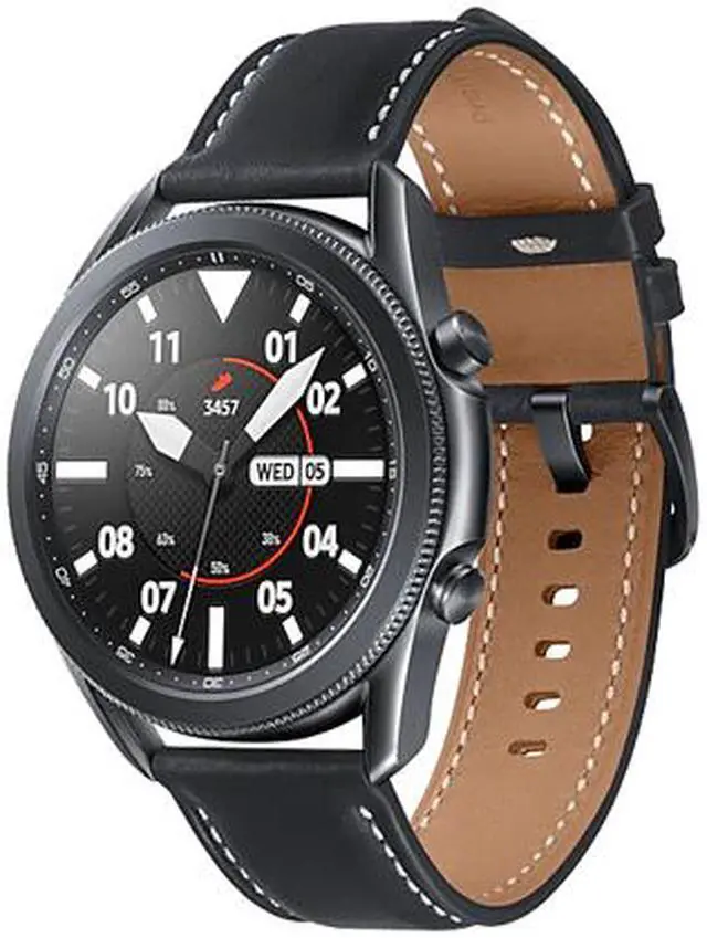 Alt view image 3 of 6 - Samsung Galaxy Watch3 Bluetooth Smart Watch - 45mm - Mystic Black