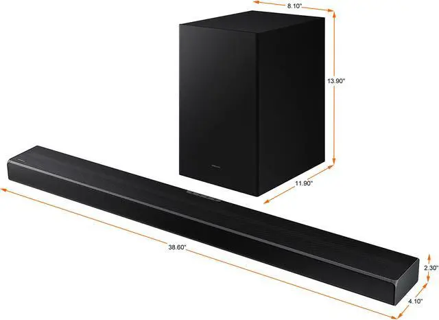 Alt view image 12 of 20 - Samsung - HW-Q600A 3.1.2ch Sound bar with Dolby Atmos