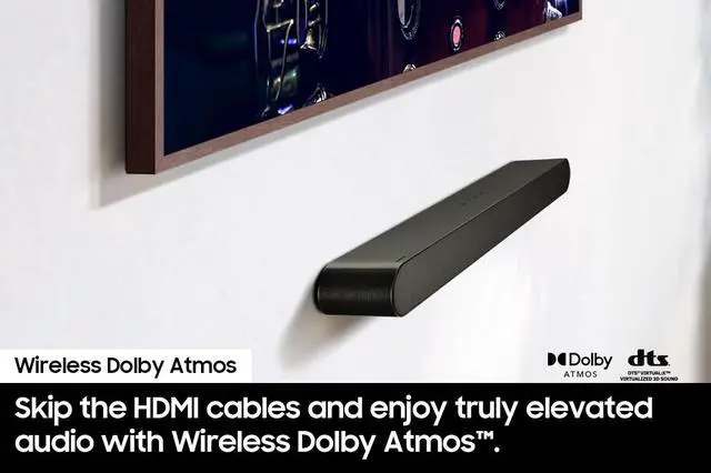 Alt view image 6 of 7 - Samsung S-series All-in-one 5.0ch. Wireless Dolby ATMOS Soundbar w/ Q-Symphony (HW-S60D/ZA)