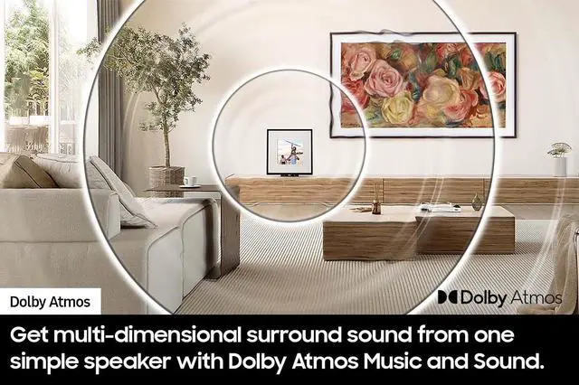 Alt view image 4 of 10 - Samsung Innovative photo frame music speaker w/Q-Symphony (HW-LS60D/ZA)