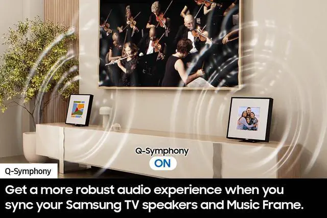 Alt view image 5 of 10 - Samsung Innovative photo frame music speaker w/Q-Symphony (HW-LS60D/ZA)