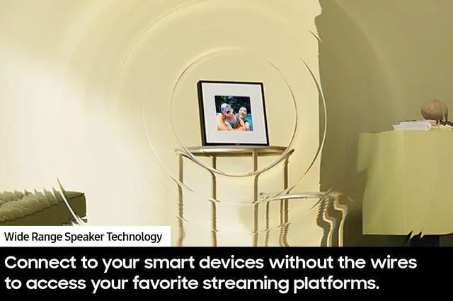 Alt view image 9 of 10 - Samsung Innovative photo frame music speaker w/Q-Symphony (HW-LS60D/ZA)