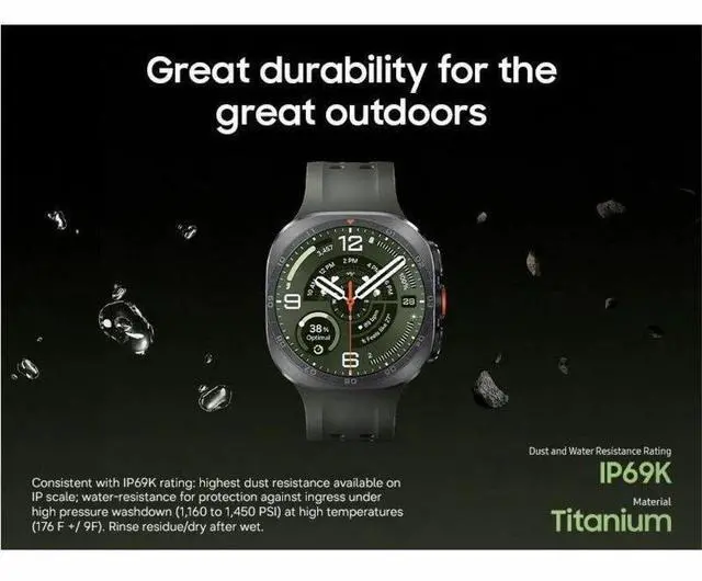 Alt view image 3 of 6 - Samsung Galaxy Watch Ultra2 47mm Titanium Silver LTE Smartwatch with AI Assistance, Trail Guidance, Health Tracking and Dive-Ready Durability SM-L715UZSAXAA