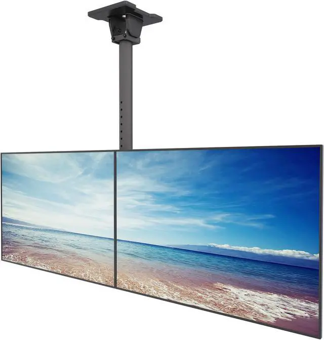 Alt view image 4 of 5 - Kanto MENUBOARD CEILING MOUNT SYSTEM ACCSFOR DIGITAL SIGNAGE 2 SCREENS