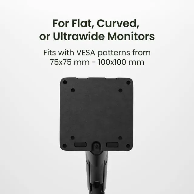 Alt view image 3 of 9 - Kanto DM2 Dual Monitor Desktop Mount for 17 - 35 Displays up to 22 lb - Black