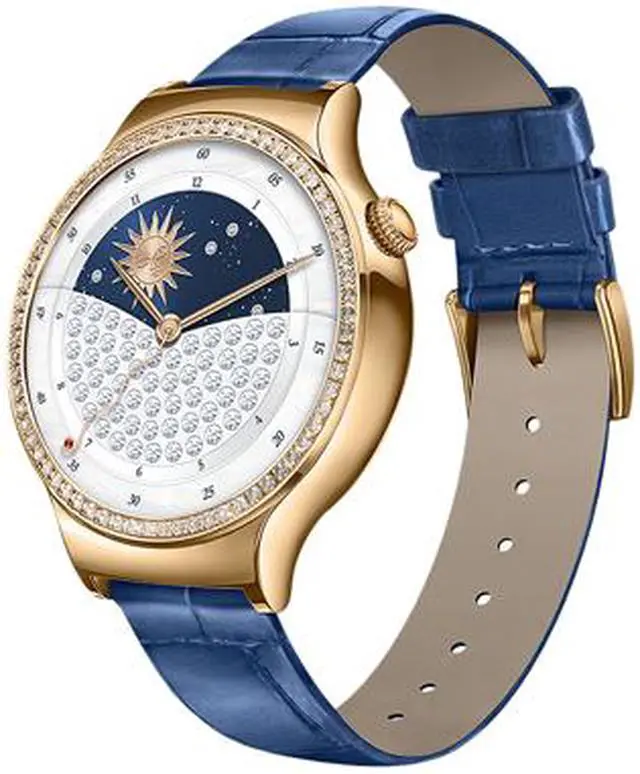 Main image of Huawei Smart Watch Jewel with Sapphire Blue Italian Leather Strap Model 55021121