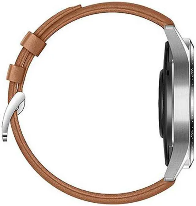 Alt view image 6 of 7 - HUAWEI Watch GT 2 Classic 46mm - 2 Week Battery, Leather Strap, Bluetooth Calling, 5ATM, GPS (Canada Warranty)