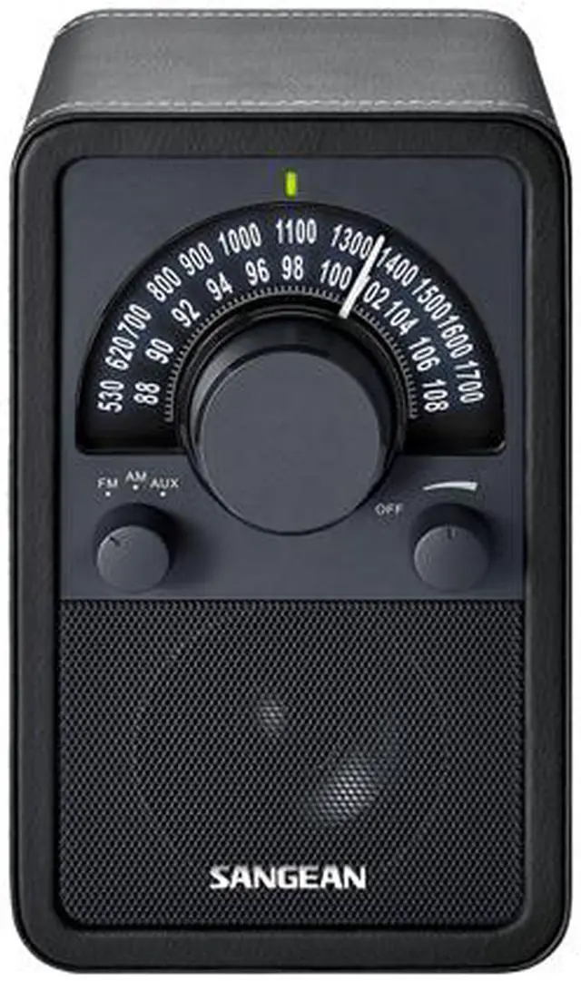 Alt view image 2 of 2 - Sangean AM FM Wooden Radio Black WR-15BK