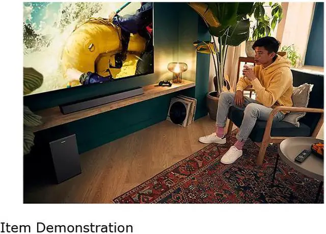 Alt view image 11 of 12 - PHILIPS 2.1 CH Wireless Subwoofer HDMI Arc Dolby Audio 300 W Sound Bar Speaker - Black