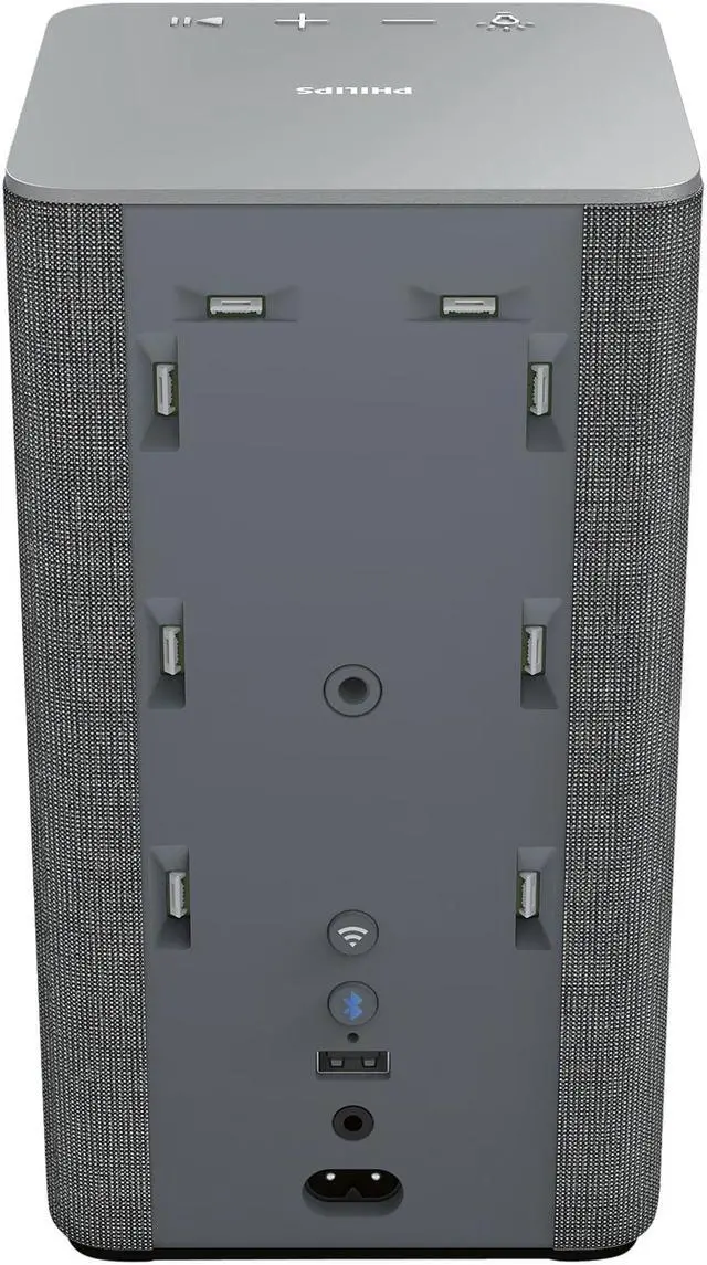 Alt view image 5 of 7 - Philips W6205 Wireless Speaker 3.5 Woofer 1 Tweeter 2 Passive Rad