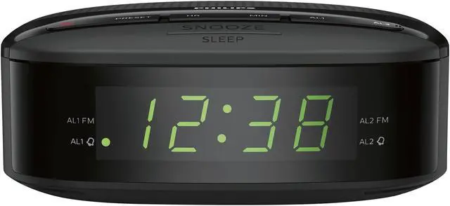 Alt view image 3 of 5 - Philips R3205 Alarm Clock Radio Digital FM Radio Dual Alarms