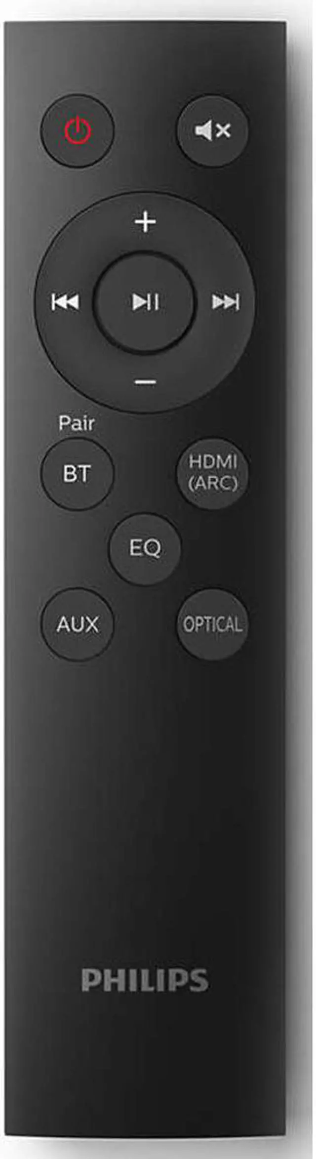 Alt view image 4 of 5 - Philips B5306 2.1 Soundbar Speaker with Wireless Subwoofer, Remote Control, Bluetooth Streaming and HDMI ARC (TAB5306) with Roku TV Ready