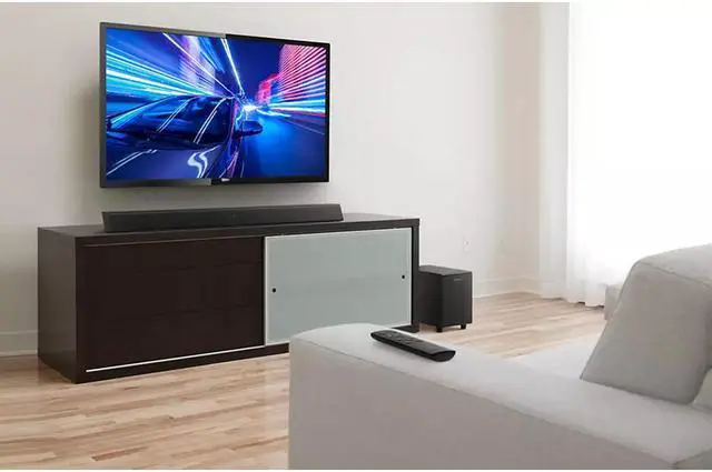 Alt view image 5 of 5 - Philips B5306 2.1 Soundbar Speaker with Wireless Subwoofer, Remote Control, Bluetooth Streaming and HDMI ARC (TAB5306) with Roku TV Ready