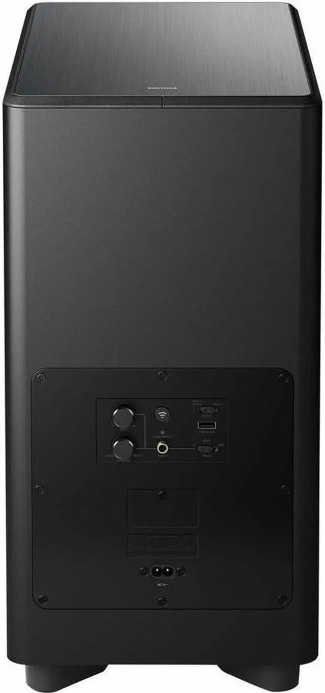 Alt view image 4 of 5 - Philips Fidelio TAFW1 Floor Standing Subwoofer System - 210 W RMS - 25 Hz to 150 Hz - DTS Play-Fi - Wireless LAN - USB - Black   TAFW1/37