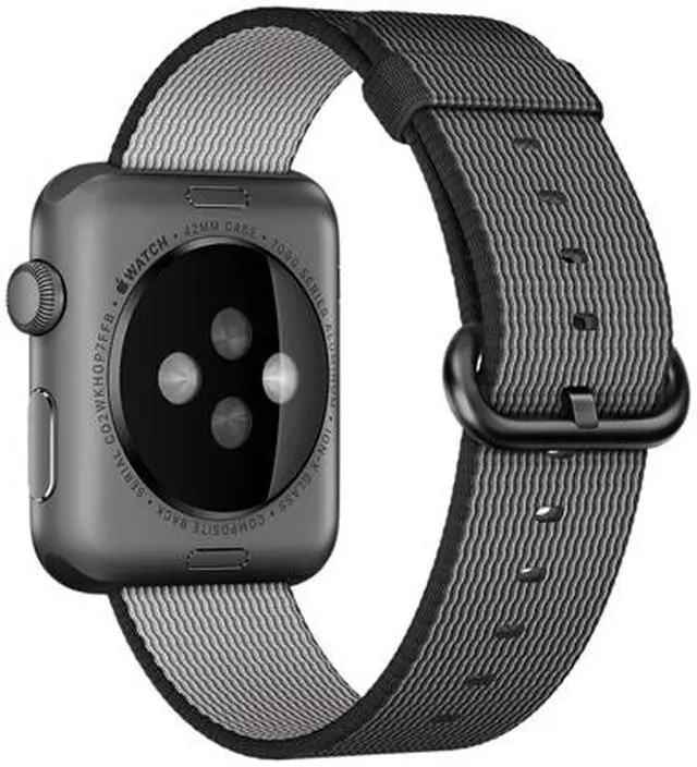 Alt view image 3 of 4 - Apple 42mm Black Woven Nylon Band for Apple watch 42mm Model MM9Y2AM/A